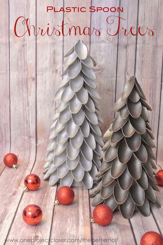 Plastic Spoon Christmas Trees By One Project Closer