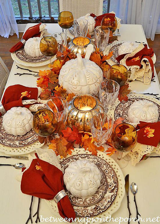 Pumpkin Tureen Thanksgiving Table Setting