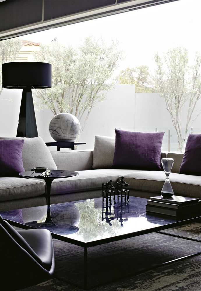 Purple adds an opulent and regal touch