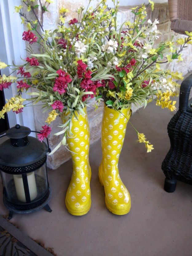 Rain Boots On The Porch via twelveoaksmanor