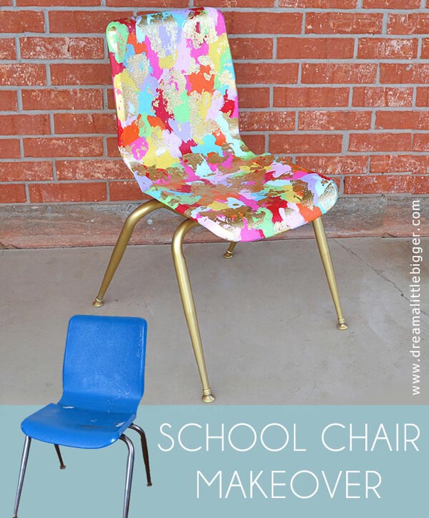 Rainbow-Colored School Chair from dreamalittlebigger