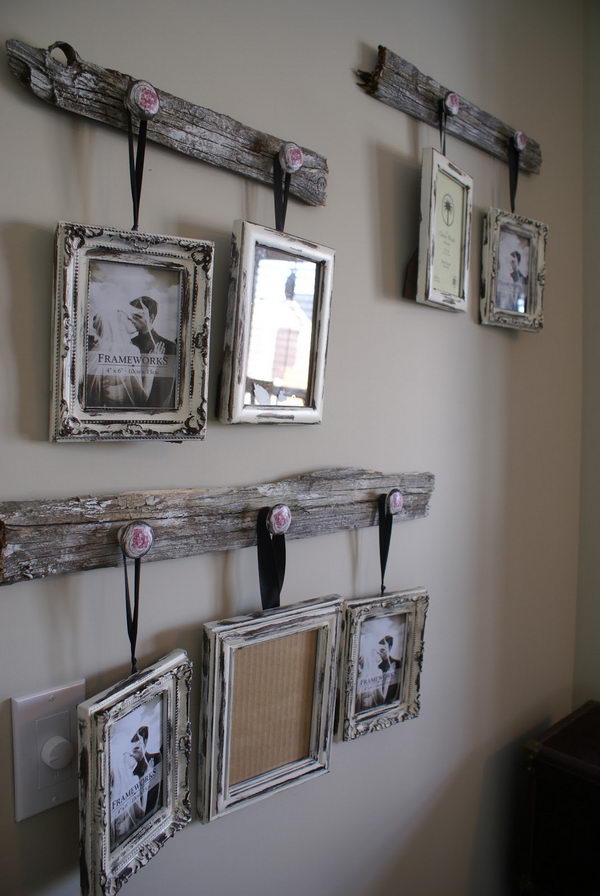 Reclaimed Barn Wood Picture Frame Hangers