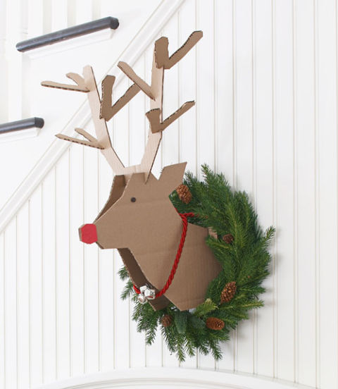 Recycled Cardboard Reindeer