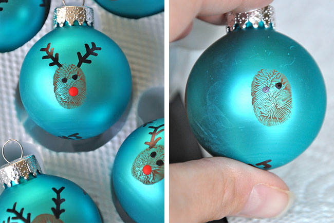 Reindeer Thumb Prints via Little Bit Funky