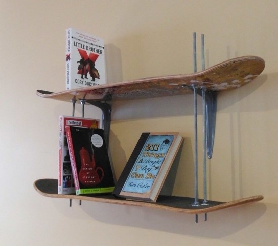 Skateboard Wall Shelf