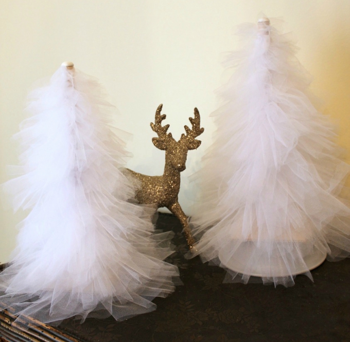 Stunning tulle Christmas trees