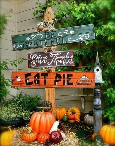 Thanksgiving Autumn Yard Sign