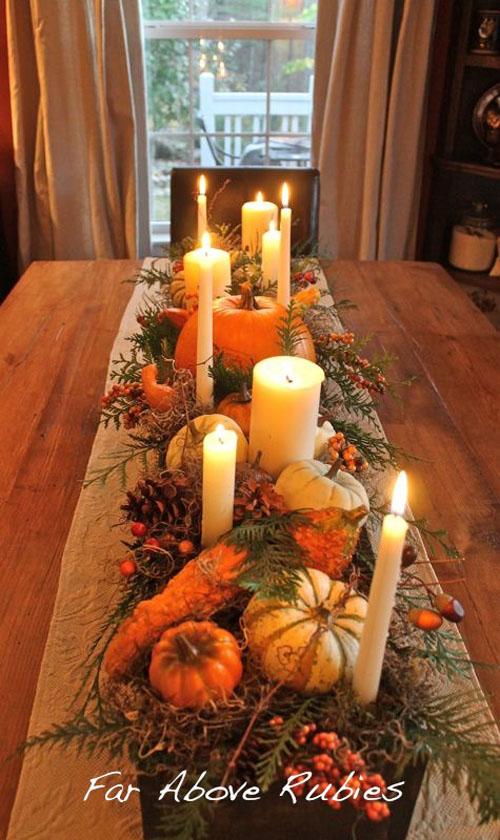 Thanksgiving Longbox Table Centerpiece