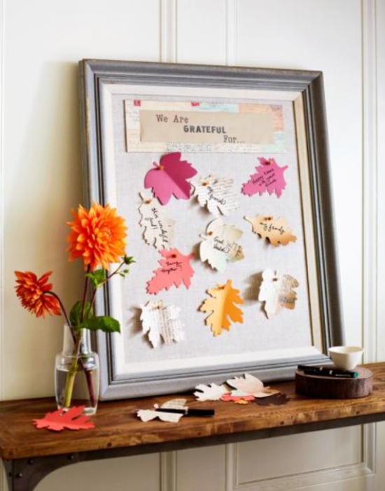 35+ Creative Thanksgiving Decorating Ideas 33 Thanksgiving Message Board Decor