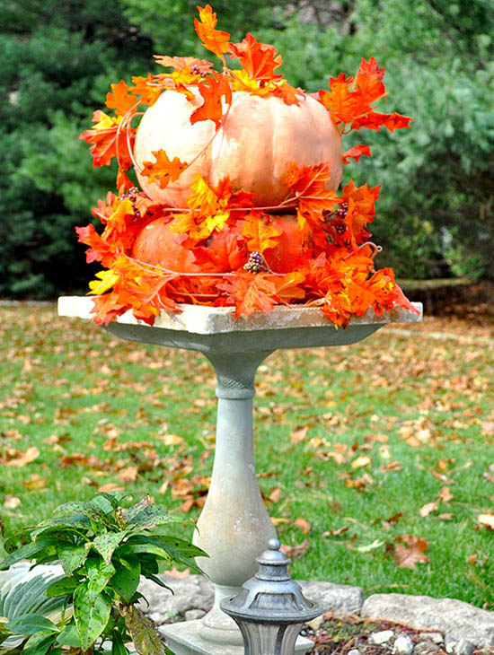 Thanksgiving Pumpkin Fountain