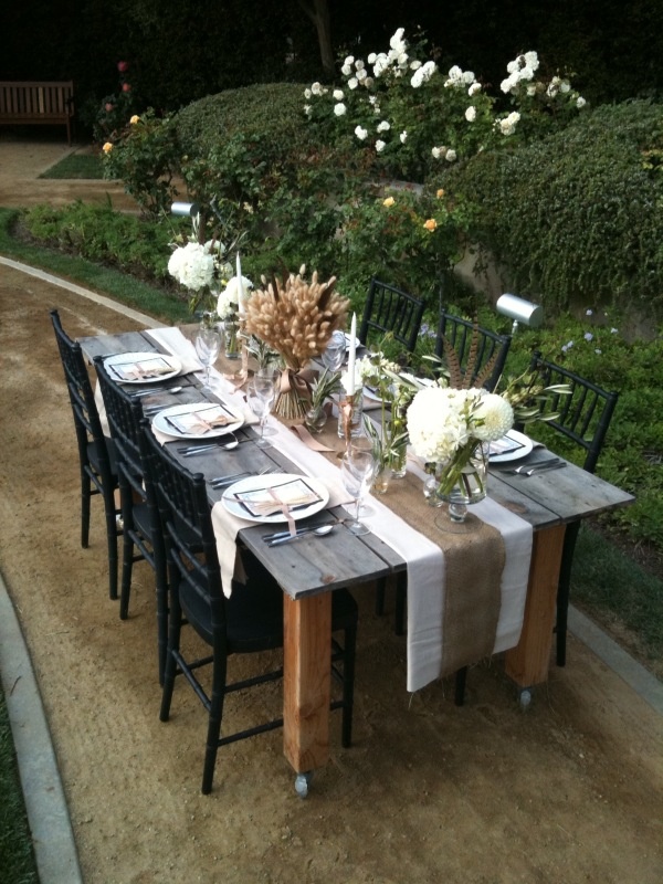 Thanksgiving outdoor decoration tabel decoration idea