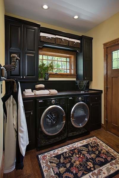 This black laundry design is never short of drama