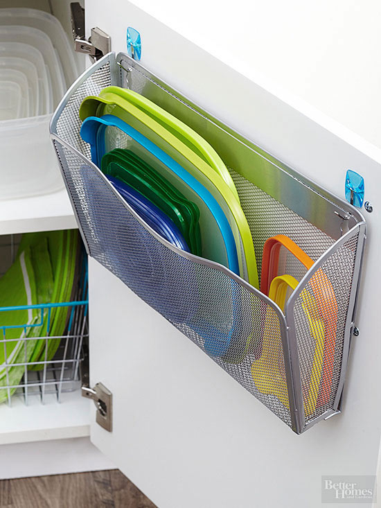 Tupperware Lid Storage Check out BHG to learn how to make