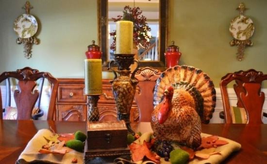 Turkey Thanksgiving Table Decoration