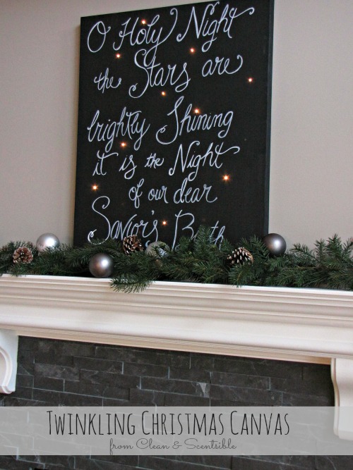 Twinkling Christmas Canvas By Clean & Scentsible