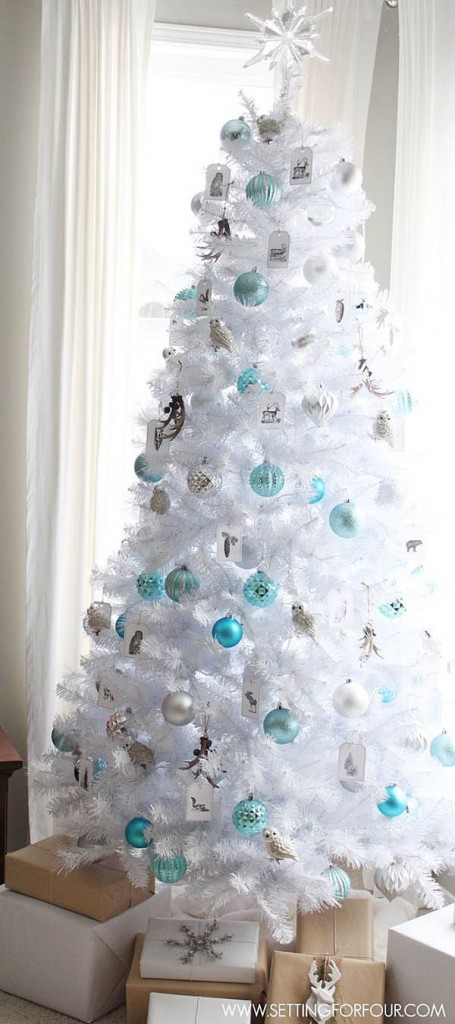White Winter Christmas Tree