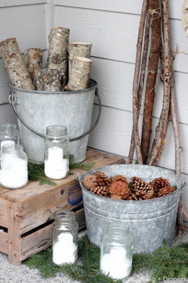 Winter White Porch via designdininganddiapers