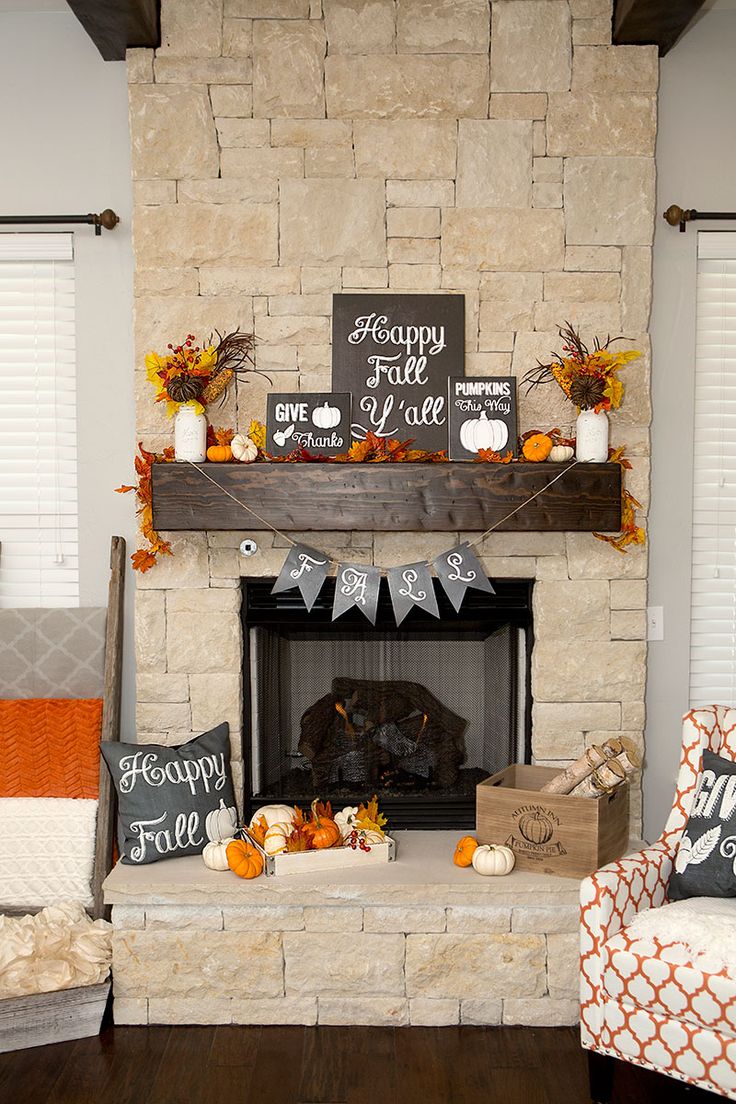 creative touch to a mantel's decor