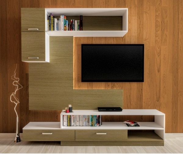 how your wall for TV or commode should look draw it