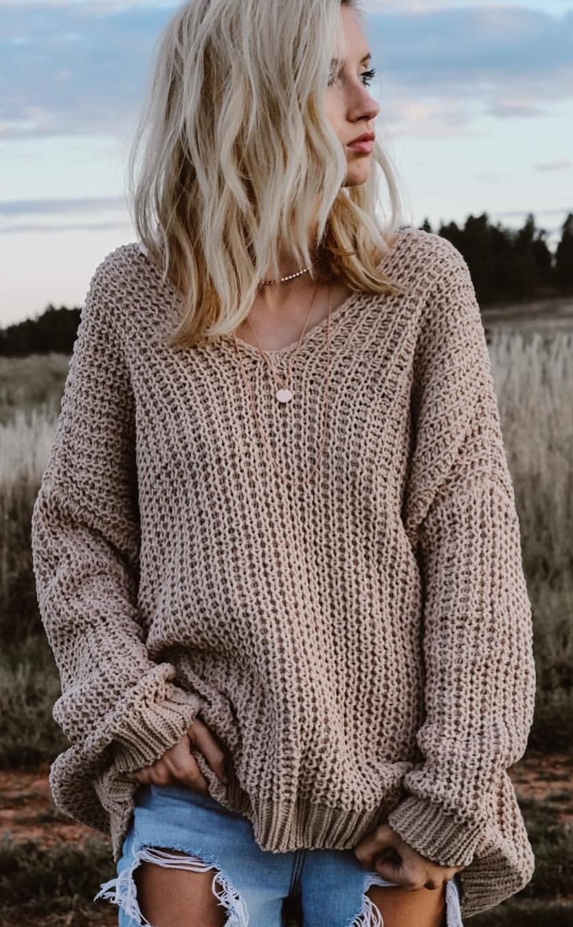 women's brown sweater for fall