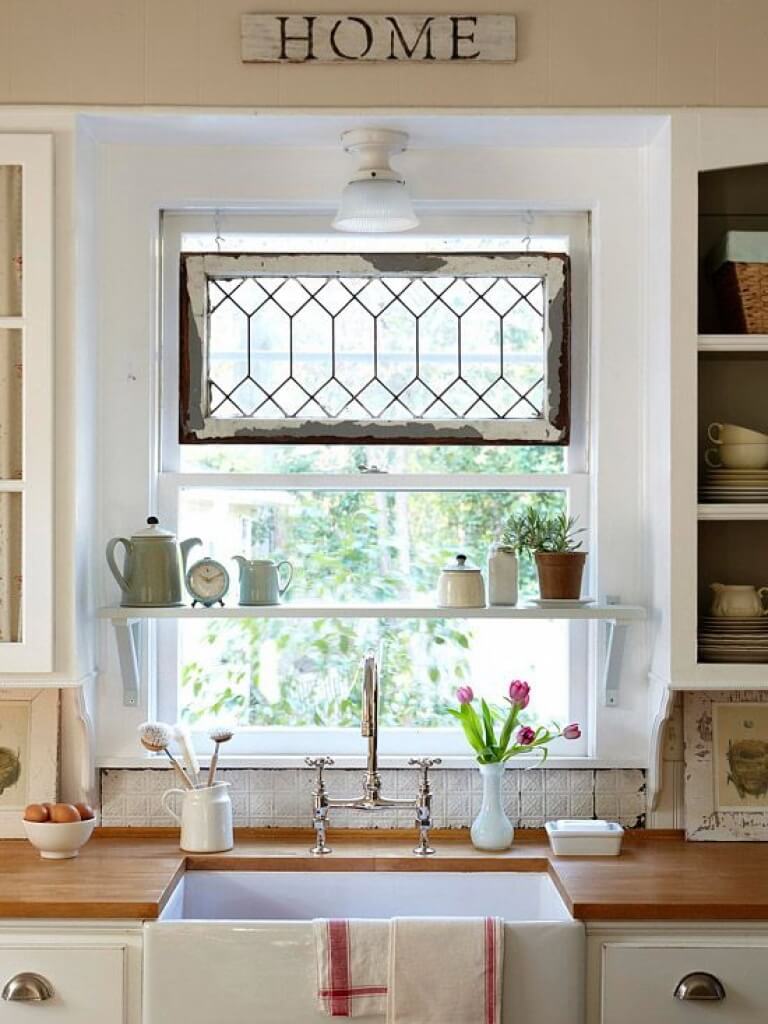 Awesome Antique Window Decor Cottage Kitchen Ideas For Your Next Kitchen Renovation