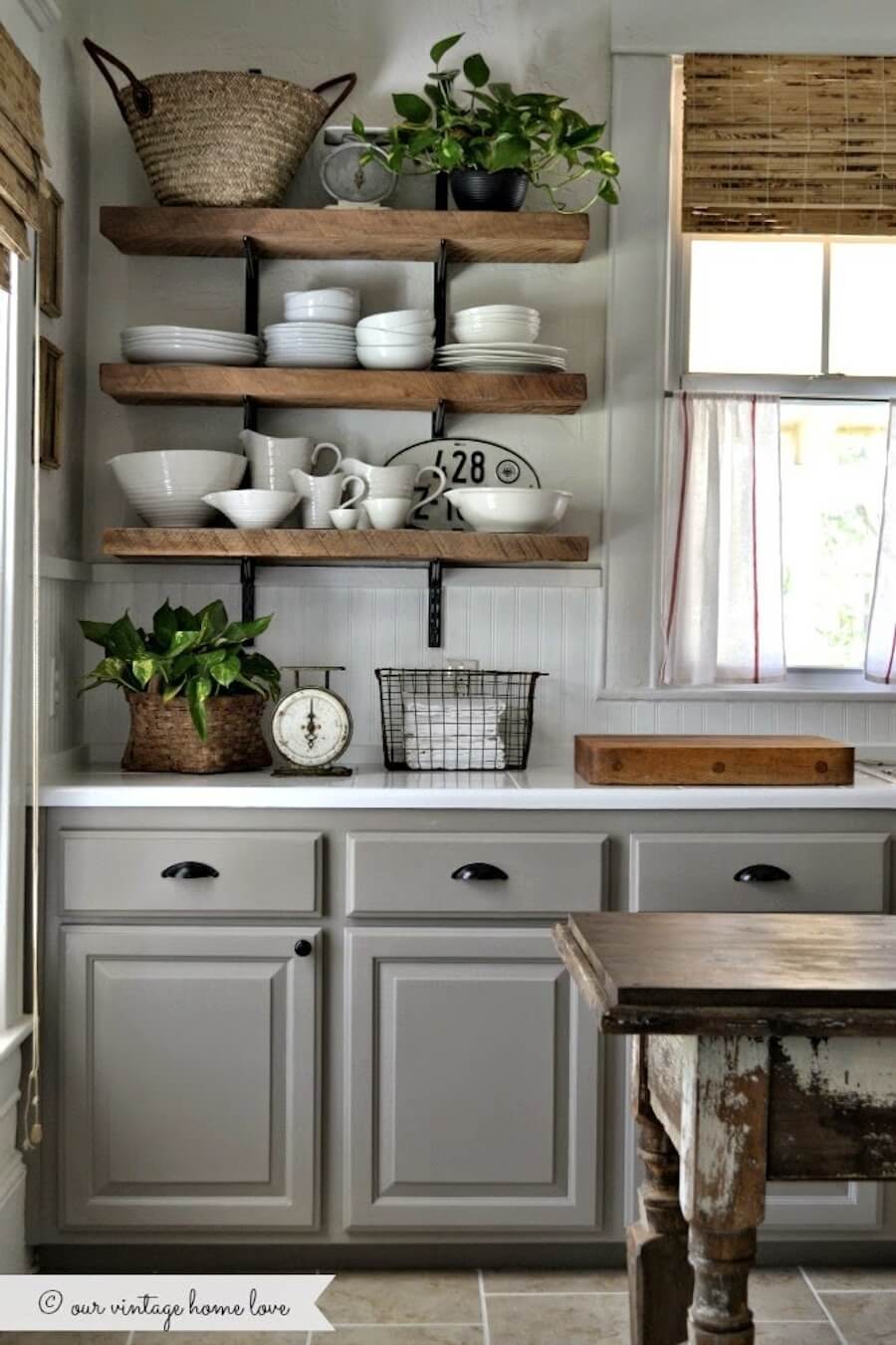 Cottage Style Kitchen Glam Grey Design