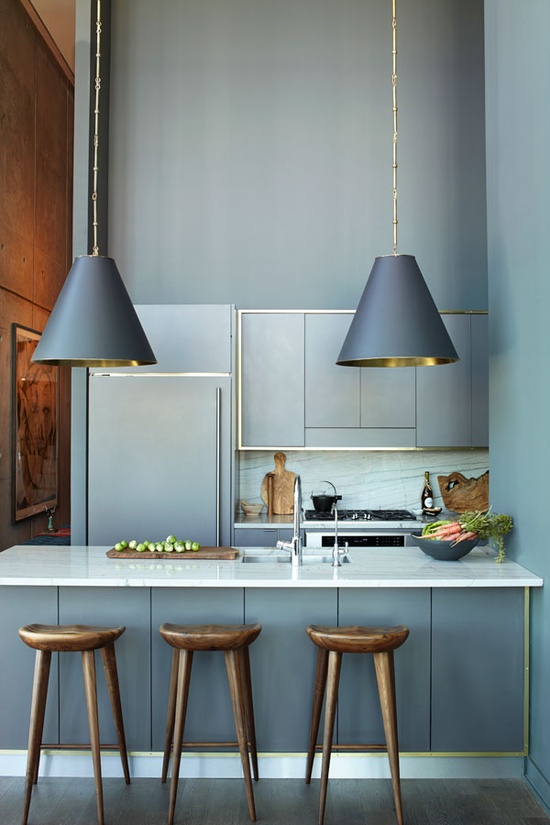 Interior design Athena Caldernone’s kitchen in Harpers Bazaar