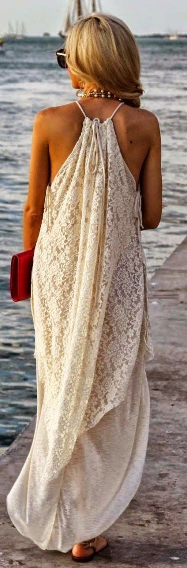 Sheer lace dress