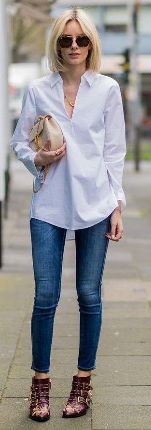 White Shirt + Blue Jeans + Lisa RVD