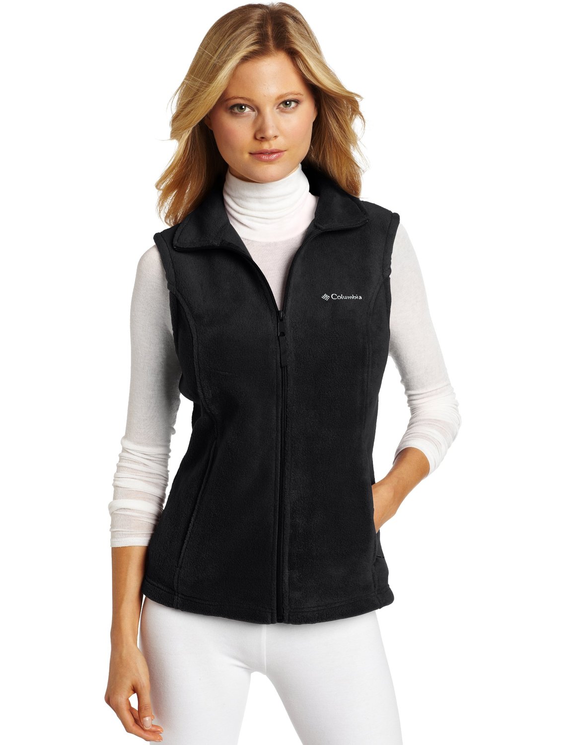 A plush layering piece designed to keep your core warm, this toasty fleece vest is as durable as it is soft