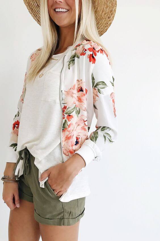 Beauty & the floral bomber