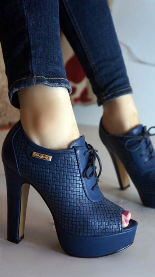 Fashion Peep Toe and Metal Design Women's Ankle Boots