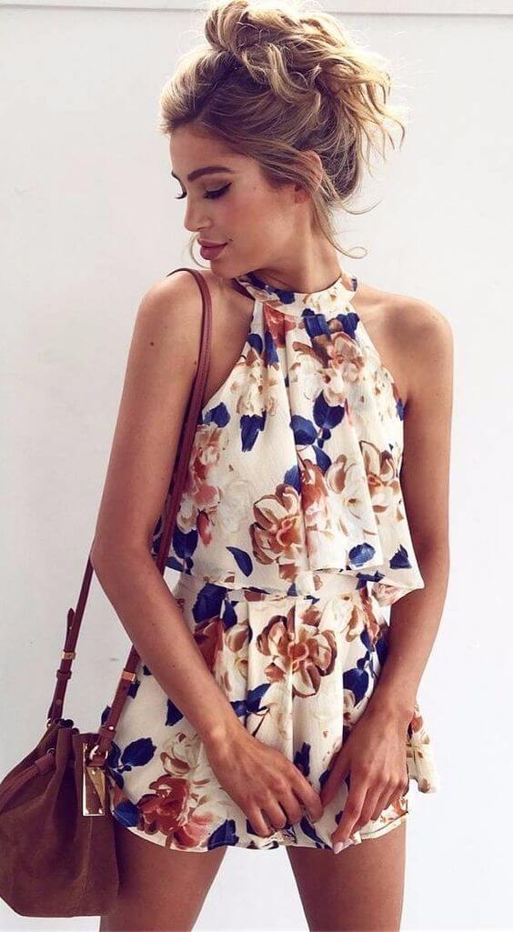 Flowy flirty floral summer dress