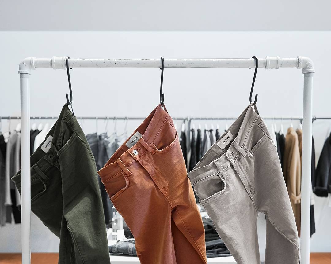 Loving all things Fall-colored, including Baldwin's classic Rivington denim in Verdant, Rust or Canyon.