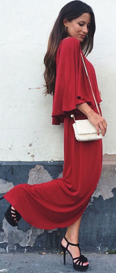 Red Maxi + Black And White