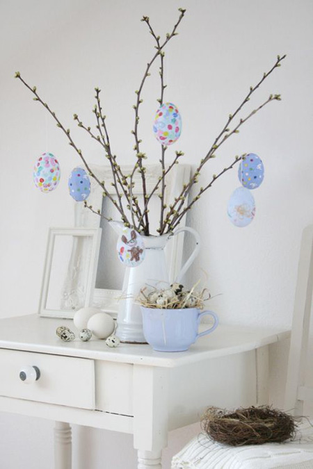 Easter tree decoration inspiration and idea.