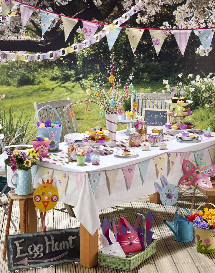 Kids Table Easter Decoration Ideas