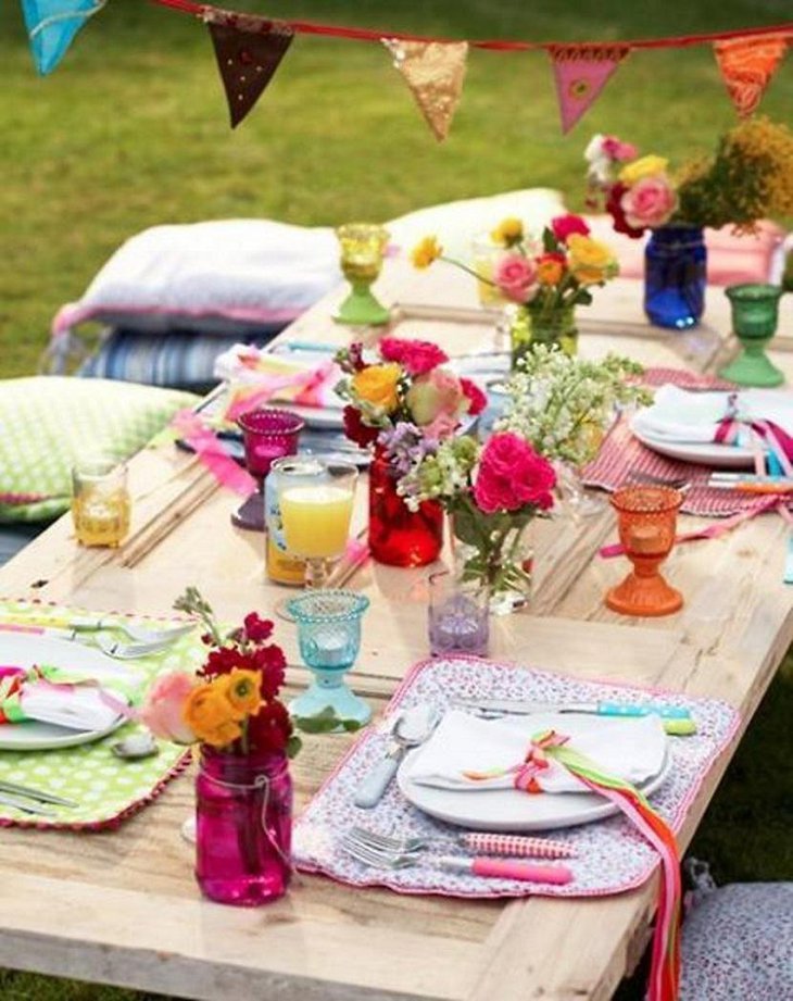 Outdoor Cute Table Settings