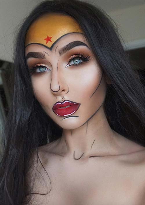 Comic Wonder Woman Makeup