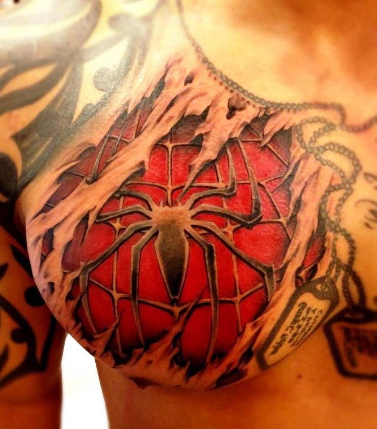 50 Awesome 3D Chest Tattoo Designs - Gravetics