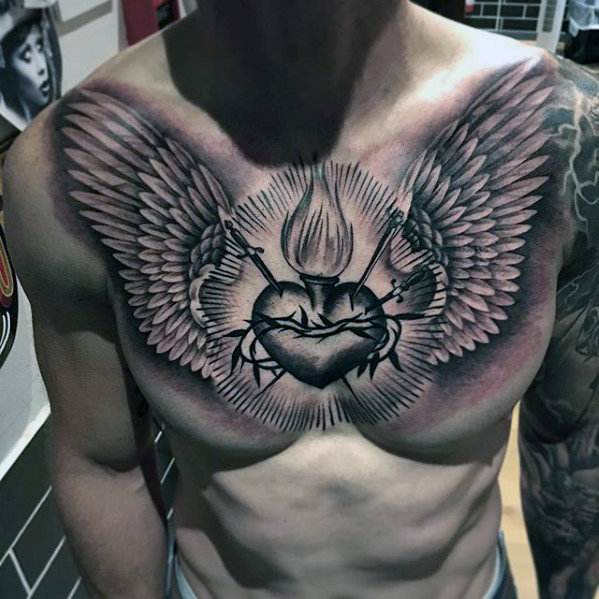 50 Awesome 3D Chest Tattoo Designs - Gravetics