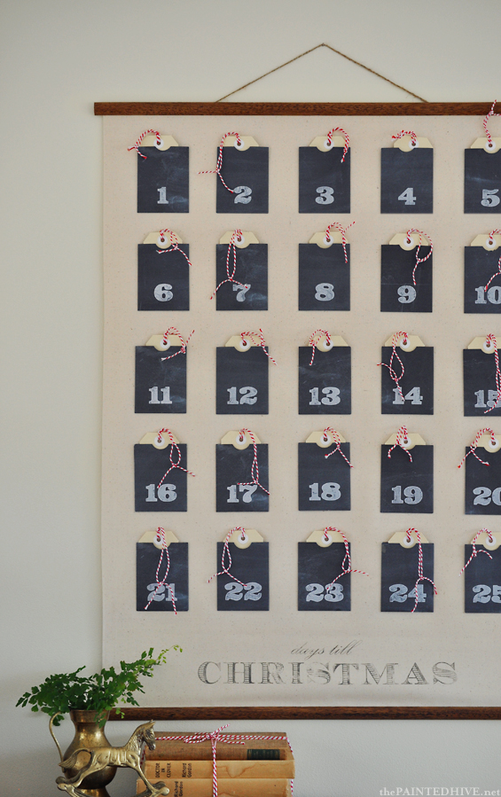 Christmas Advent Wall Chart 