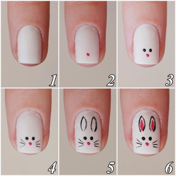 Cute bunny nails