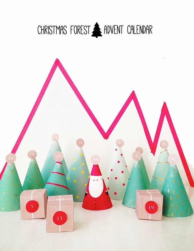 DIY Christmas Forest Advent Calendar