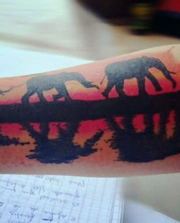 Elephant Tattoo Designs 70