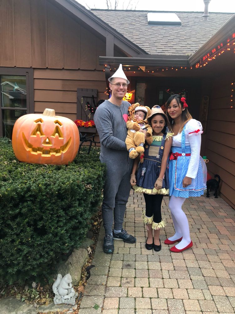 Family Halloween costume.
