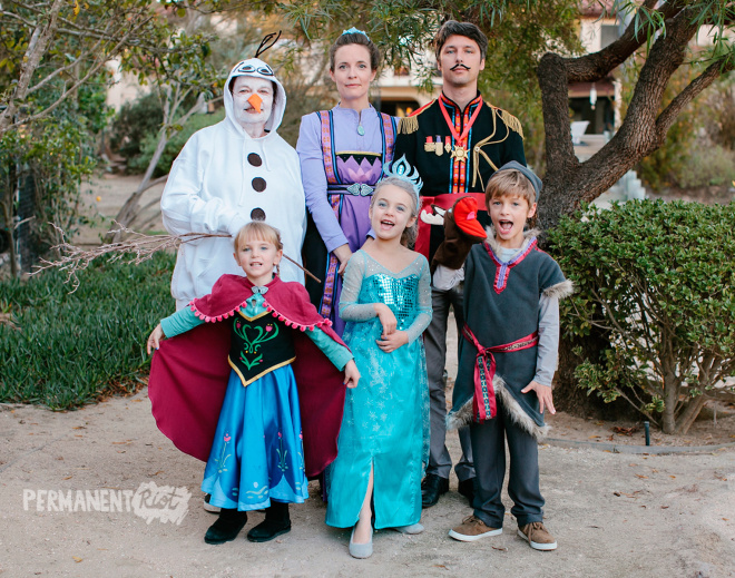 Frozen family halloween costume