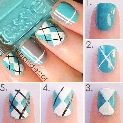 Geometric nail design