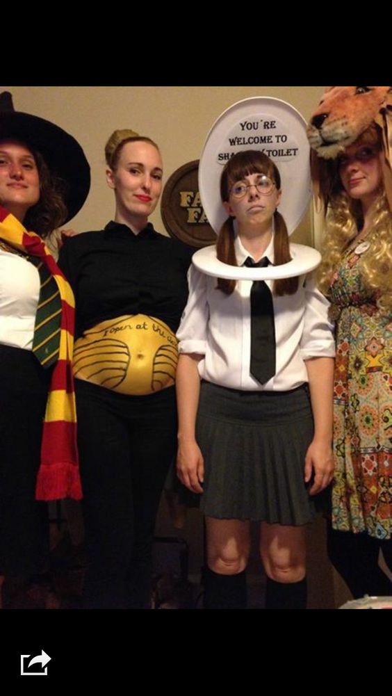 Golden snitch Luna Myrtle and Hermione.