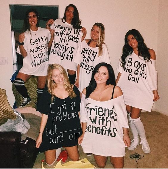 Group halloween costume with your besties.